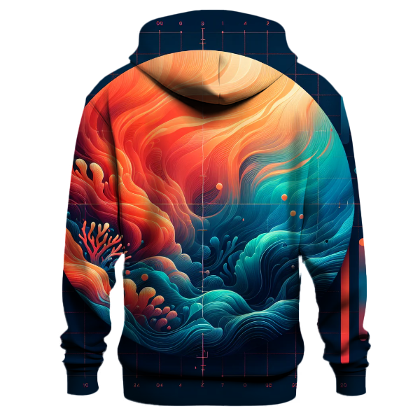 Marine Coral Fade Hoodie
