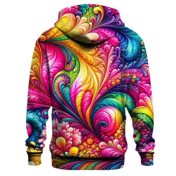 Magical Garden Tie-dye Design Hoodie