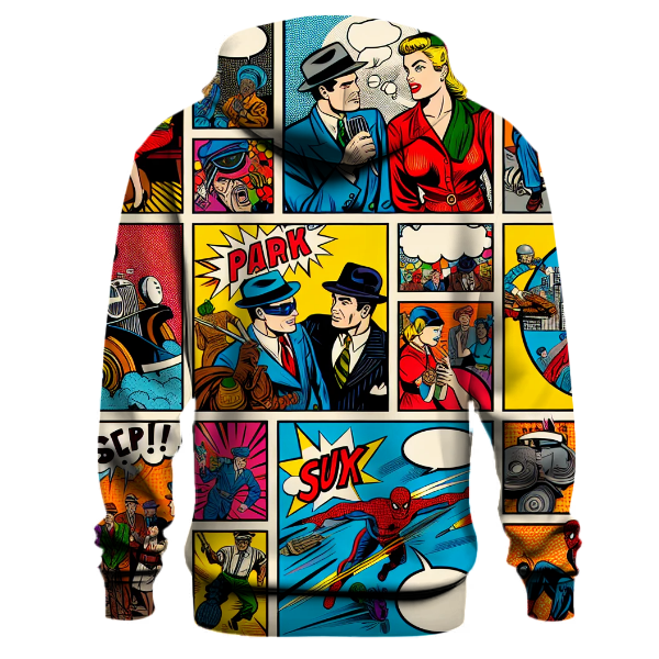 Retro Comic Whimsy Hoodie