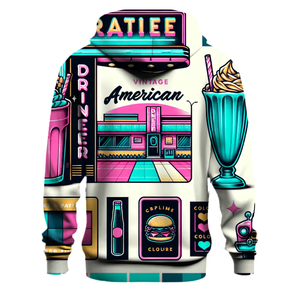 Funky 80s Diner Hoodie