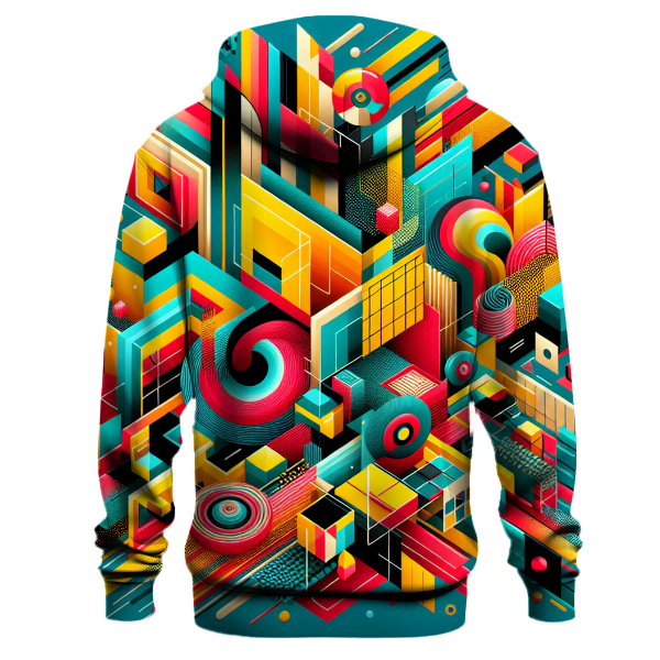 Colorful Geometric Chaos Hoodie