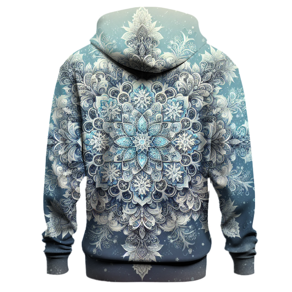 Elegant Snowflake Mandala Hoodie