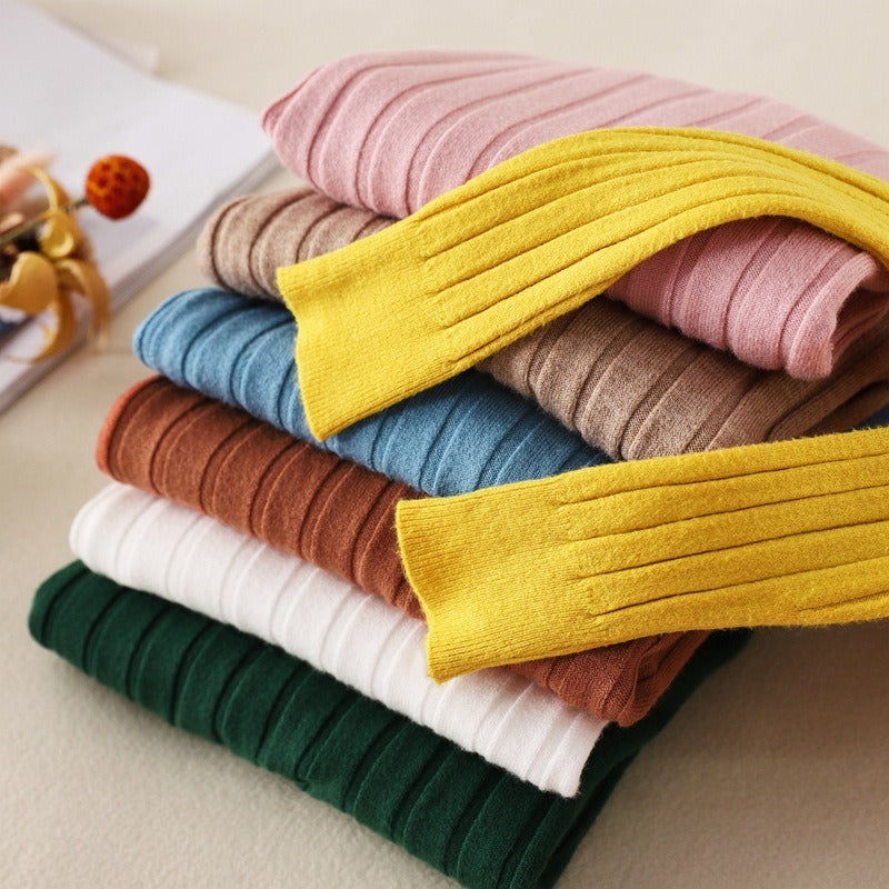 Basic V-Neck Solid Bodycon Knitted Sweater For Women-Soco Hoodie