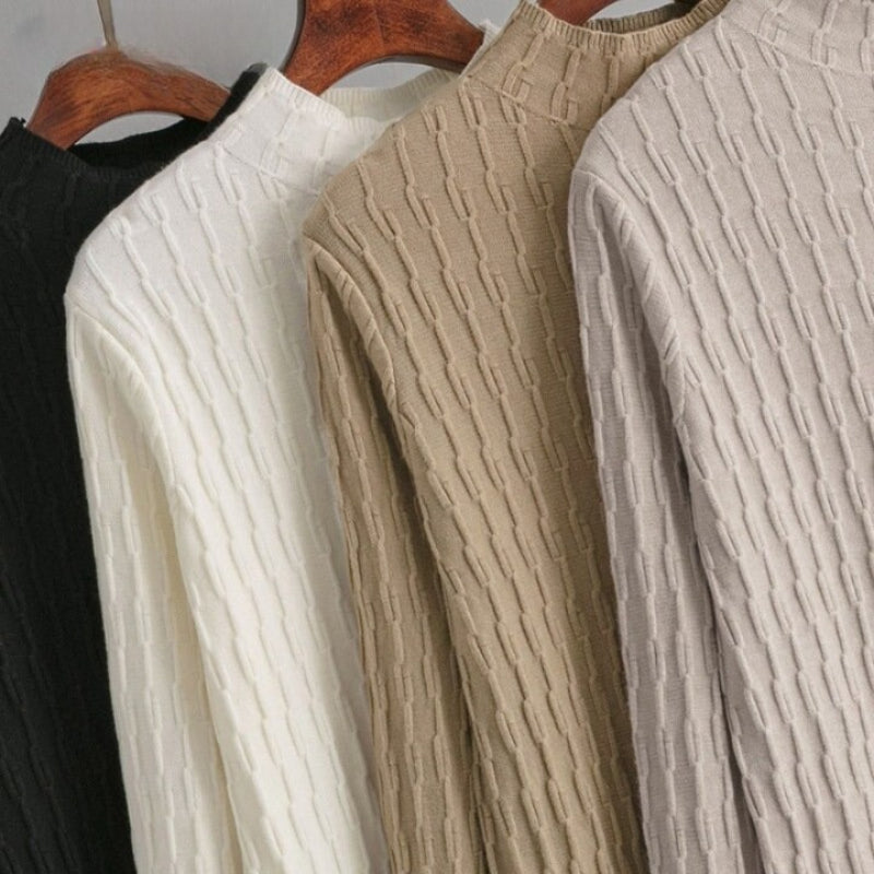 Casual Loose Knitted Long Sweater Dress With Belt-Soco Hoodie