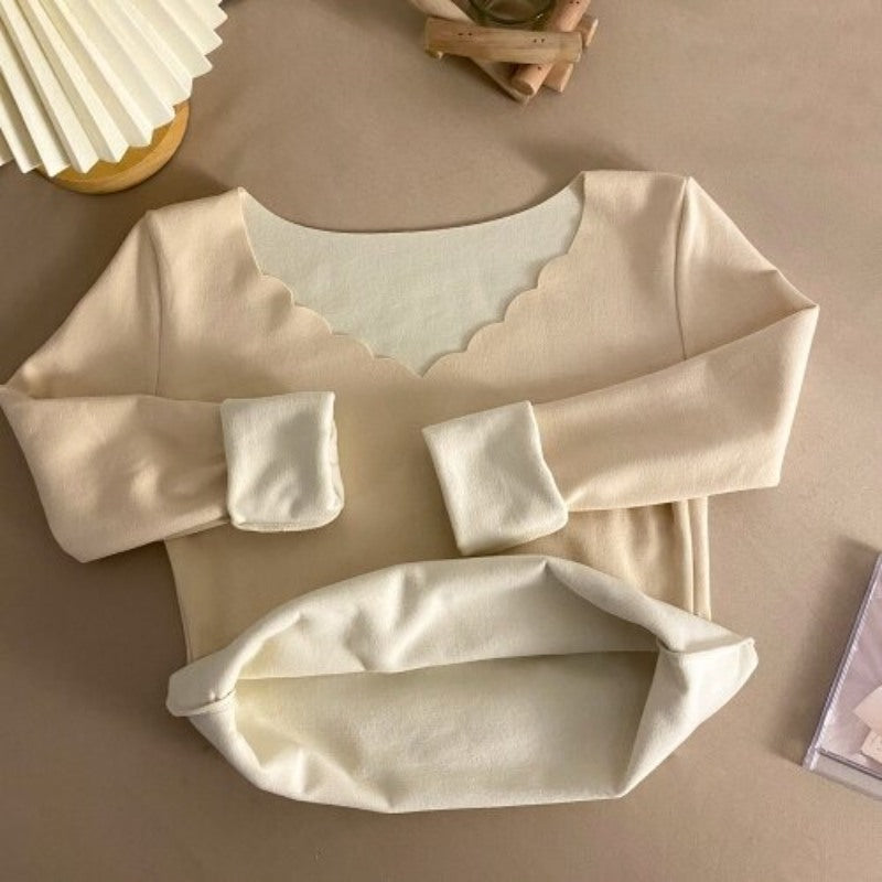 Slim Long-Sleeved Thermal Underwear T-shirts For Women-Soco Hoodie