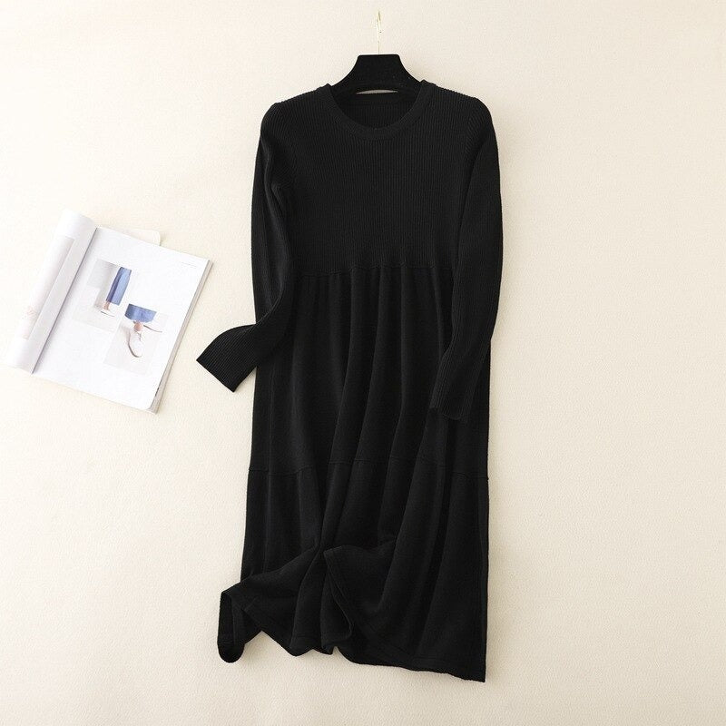 Winter Long Sweater Dress For Women-Soco Hoodie