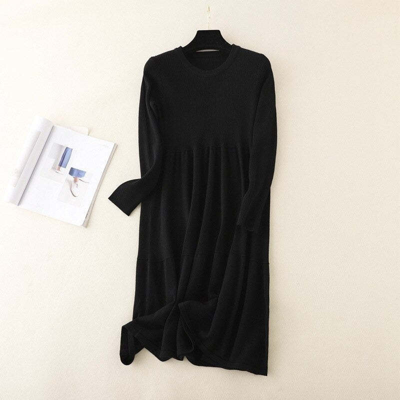 Winter Long Sweater Dress For Women-Soco Hoodie
