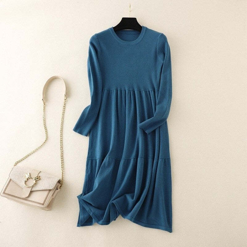 Winter Long Sweater Dress For Women-Soco Hoodie