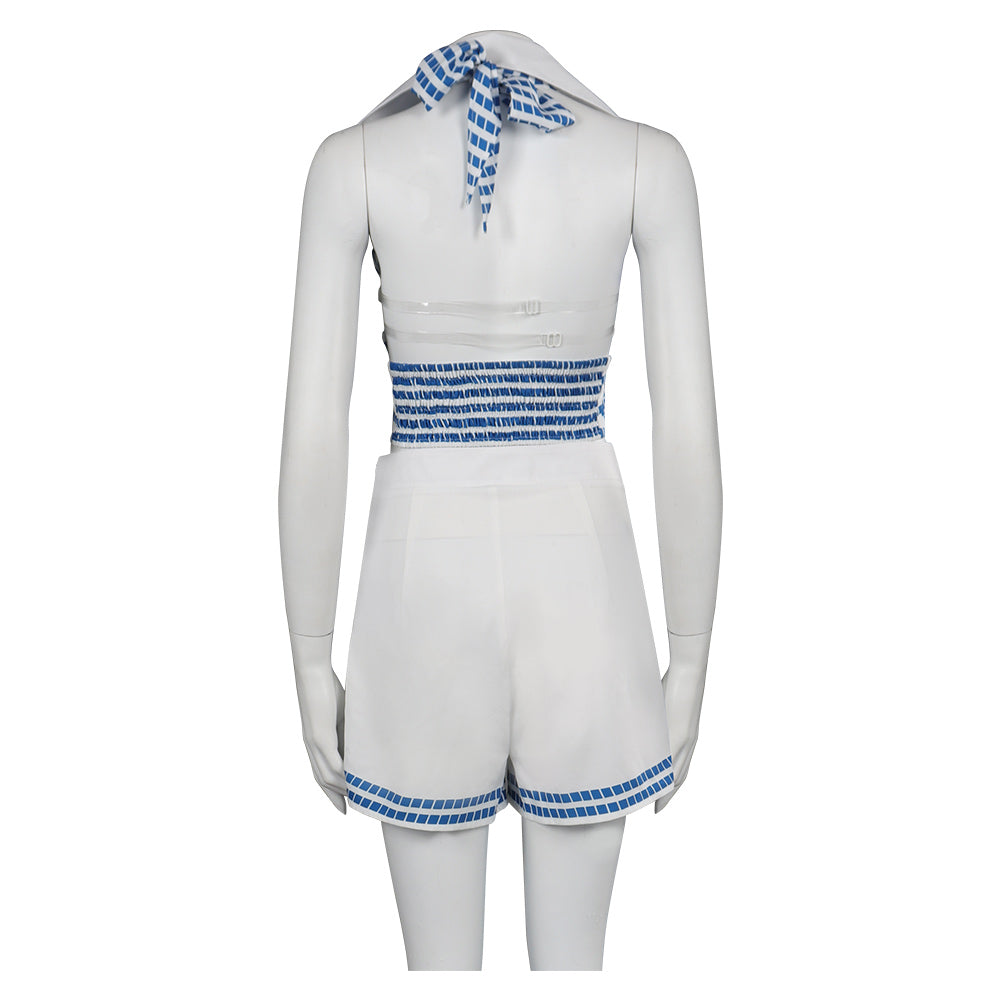 Striped Beach Outfits Suit-Soco Hoodie
