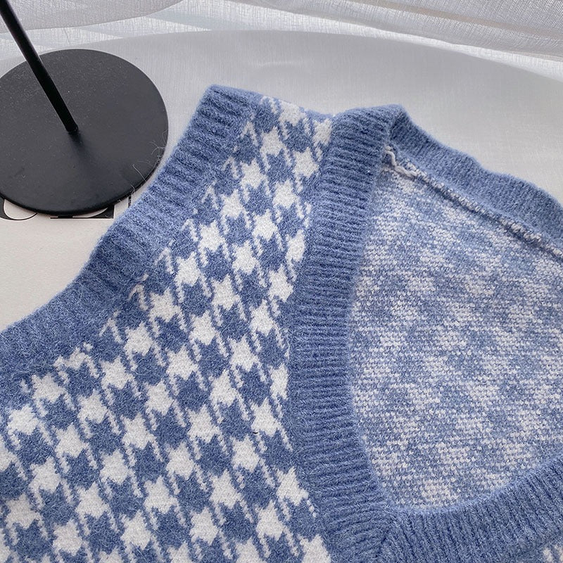 Casual Knitted Sleeveless Sweater Vest For Women-Soco Hoodie