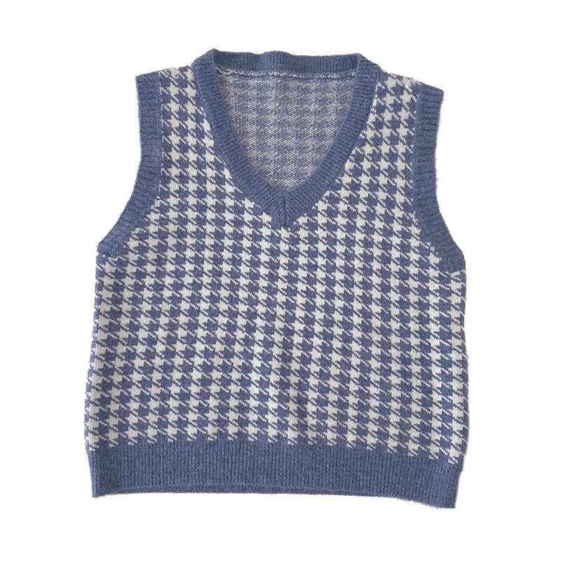 Casual Knitted Sleeveless Sweater Vest For Women-Soco Hoodie