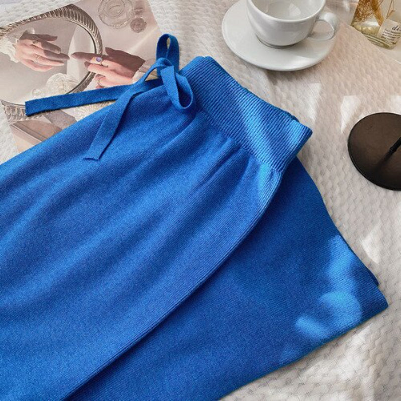 Warm Straight Knitted Pants-Soco Hoodie