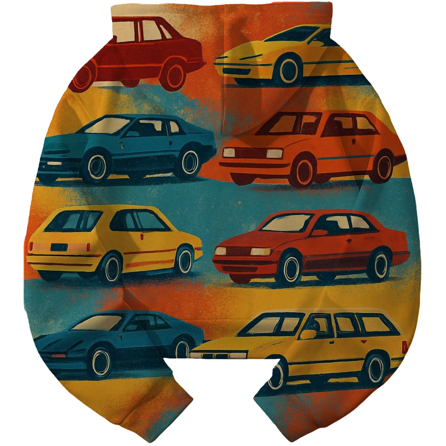 Classic Car Culture Cropped Hoodie