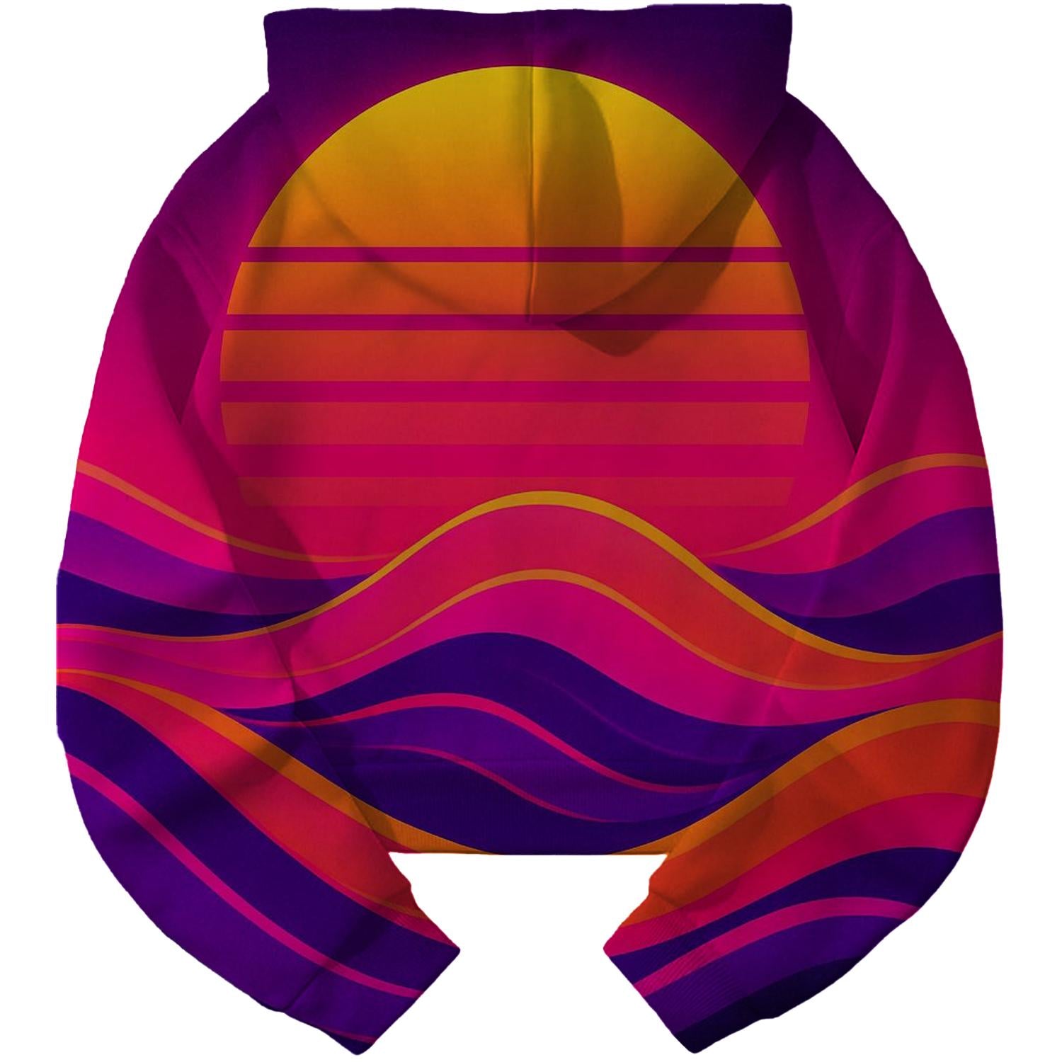 Neon Sunset Retro Waves Hoodie