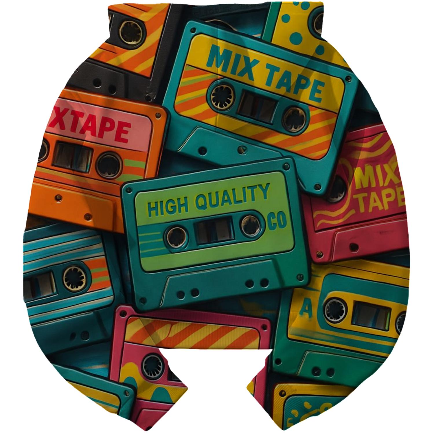 Cassette Tape Classics Cropped Hoodie