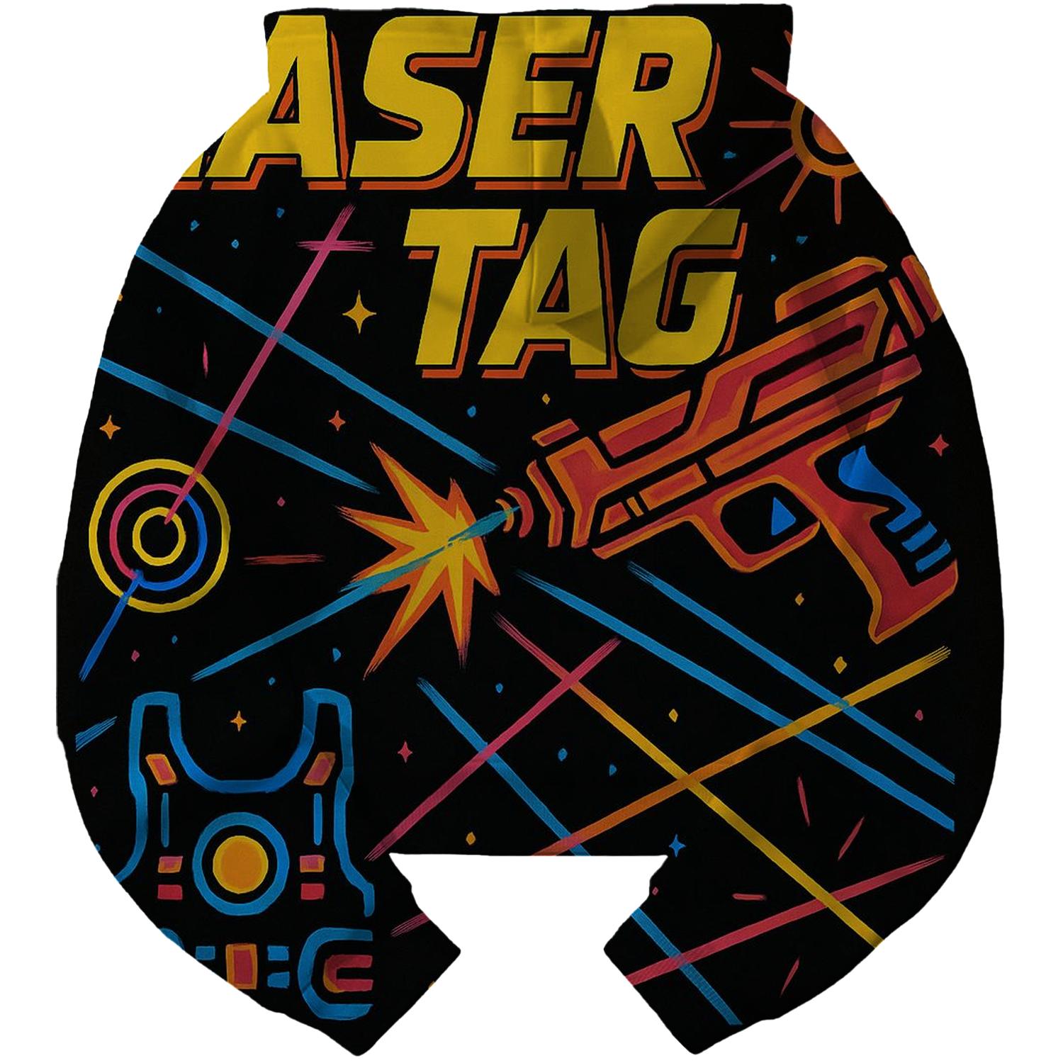 Laser Tag Battle Cropped Hoodie