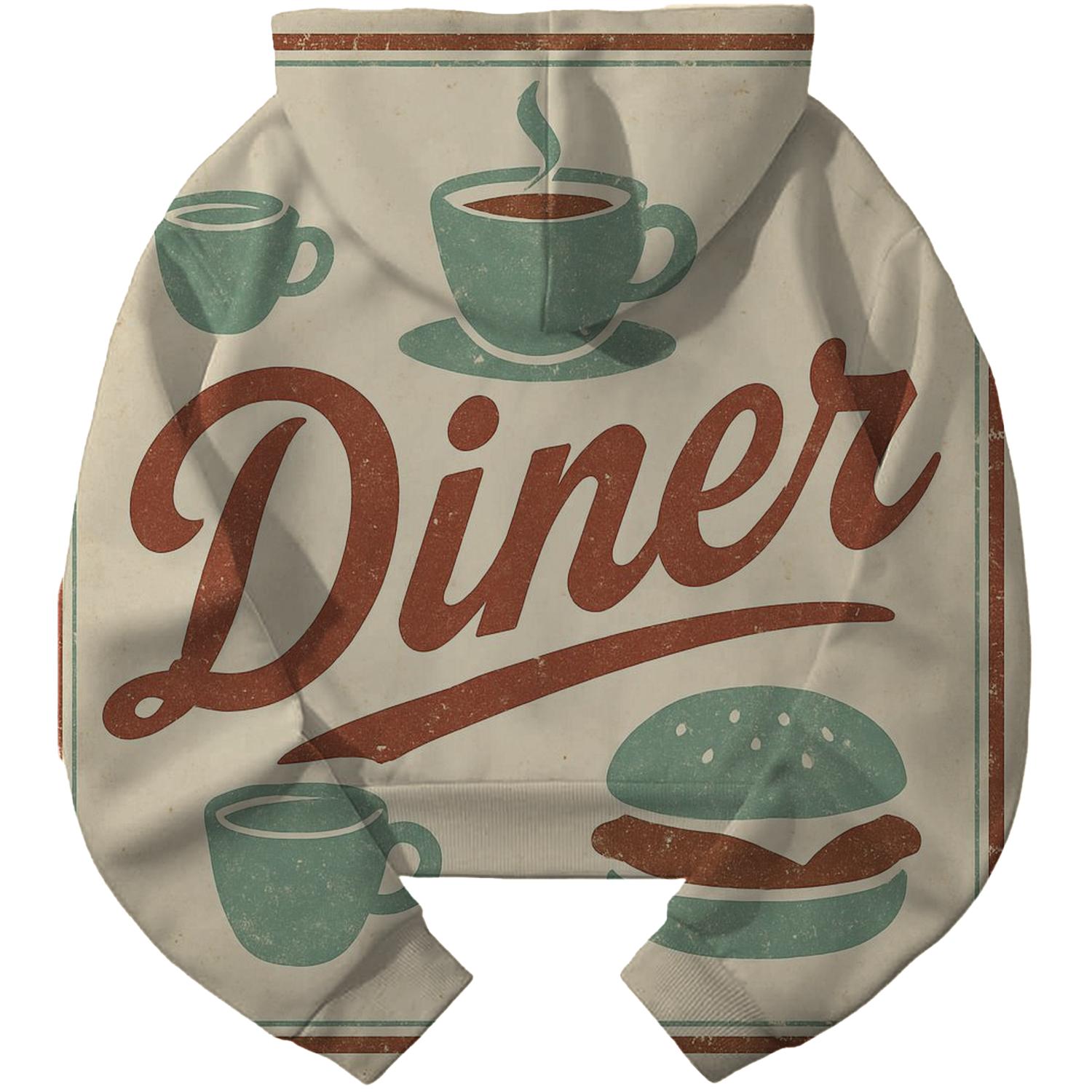 Classic Diner Signage Hoodie