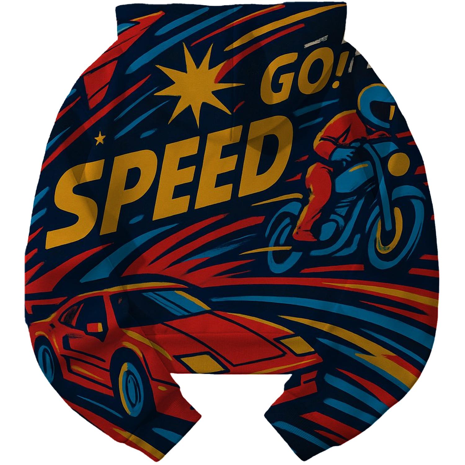 Sonic Boom Retro Cropped Hoodie