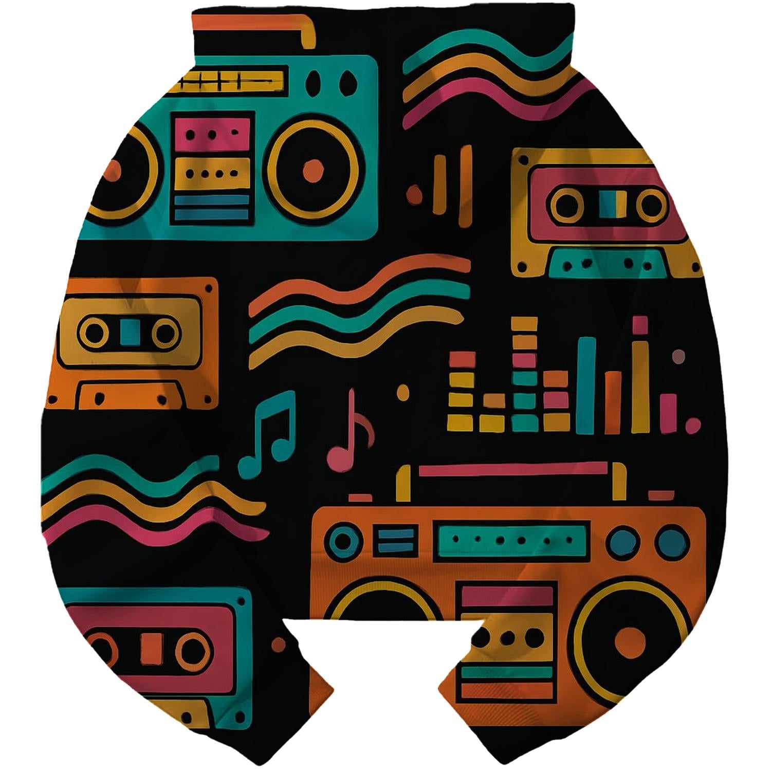 Boom Box Memories Cropped Hoodie