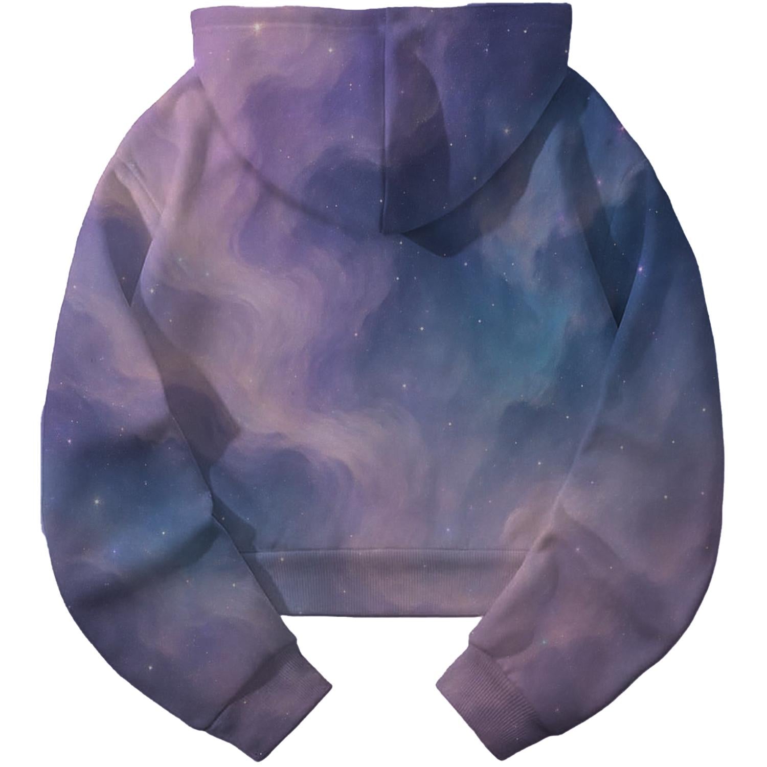 Nebula Whispers Cropped Hoodie