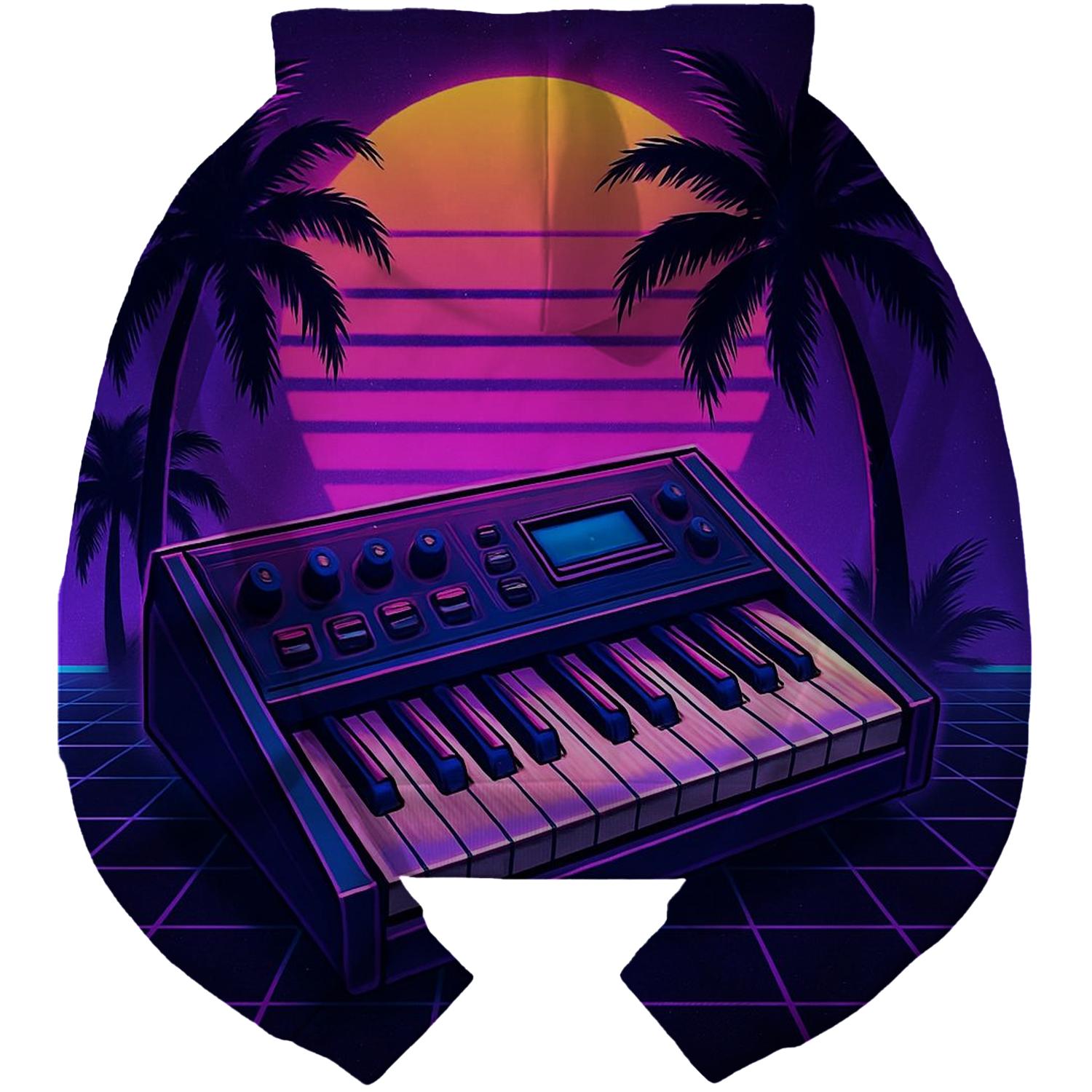 Retro Synthwave Night Hoodie