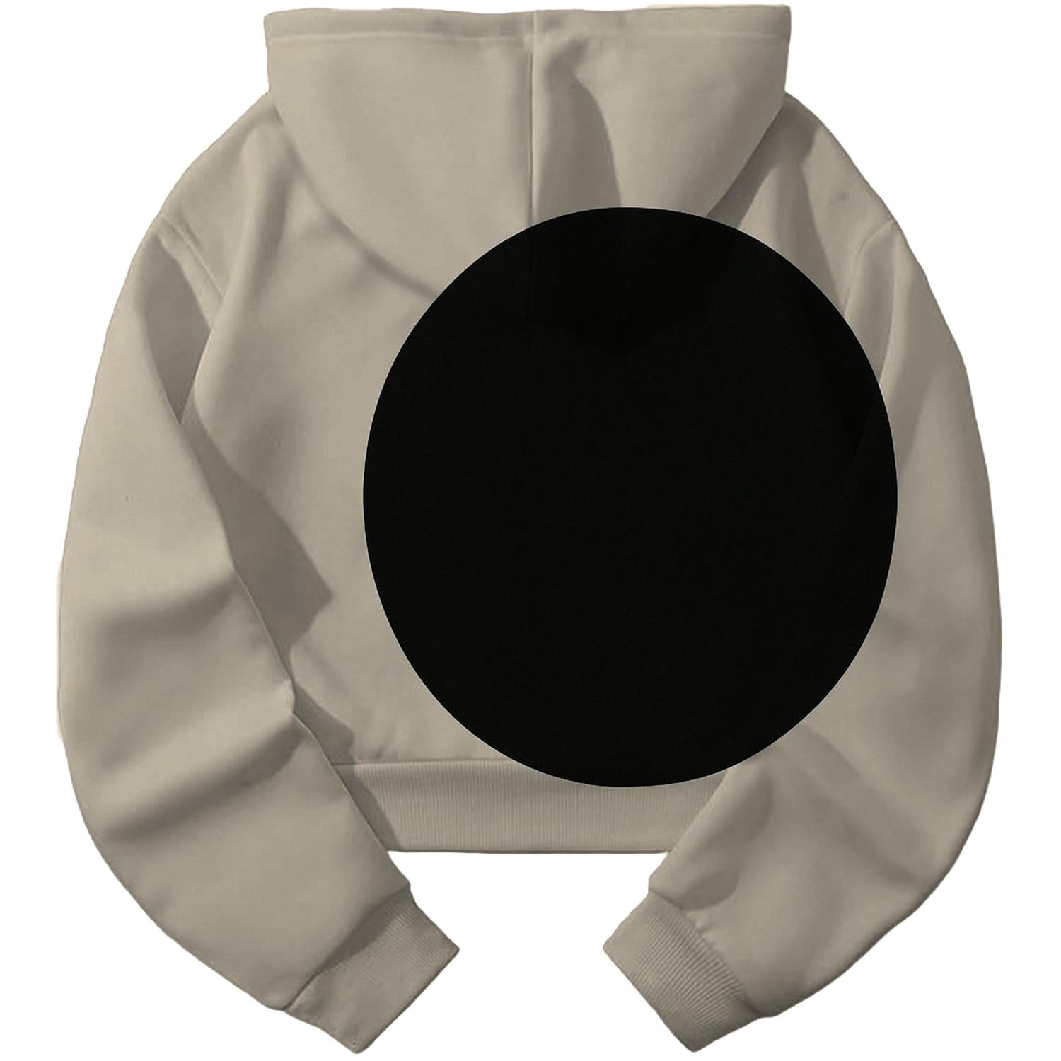 Single Dot Focus Cropped Hoodie