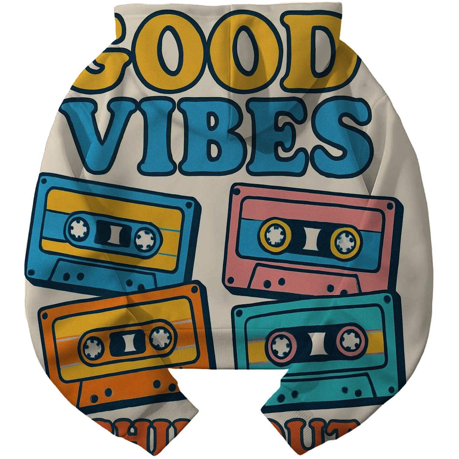 Cassettes and Chill Cropped Hoodie