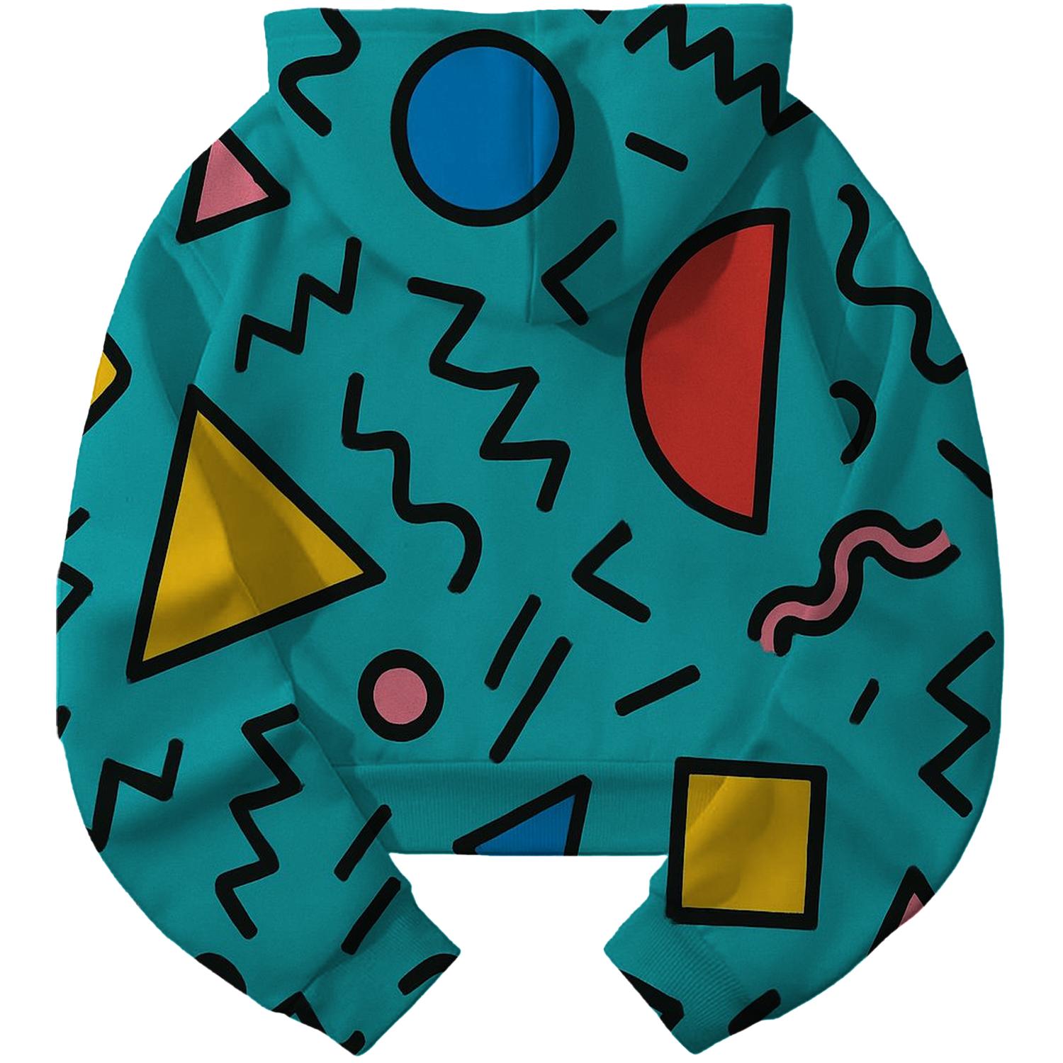 Funky 80s Pattern Hoodie