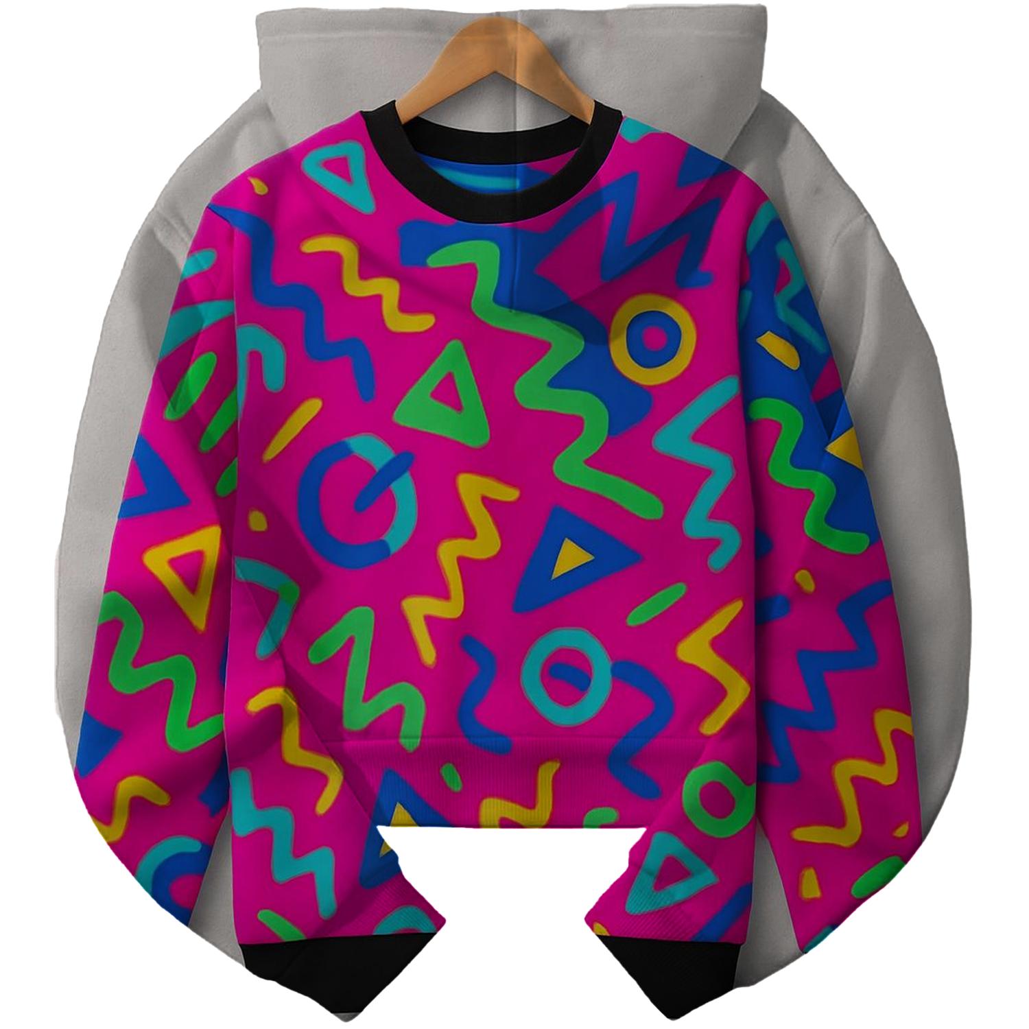 Electric Dreamer Cropped Hoodie