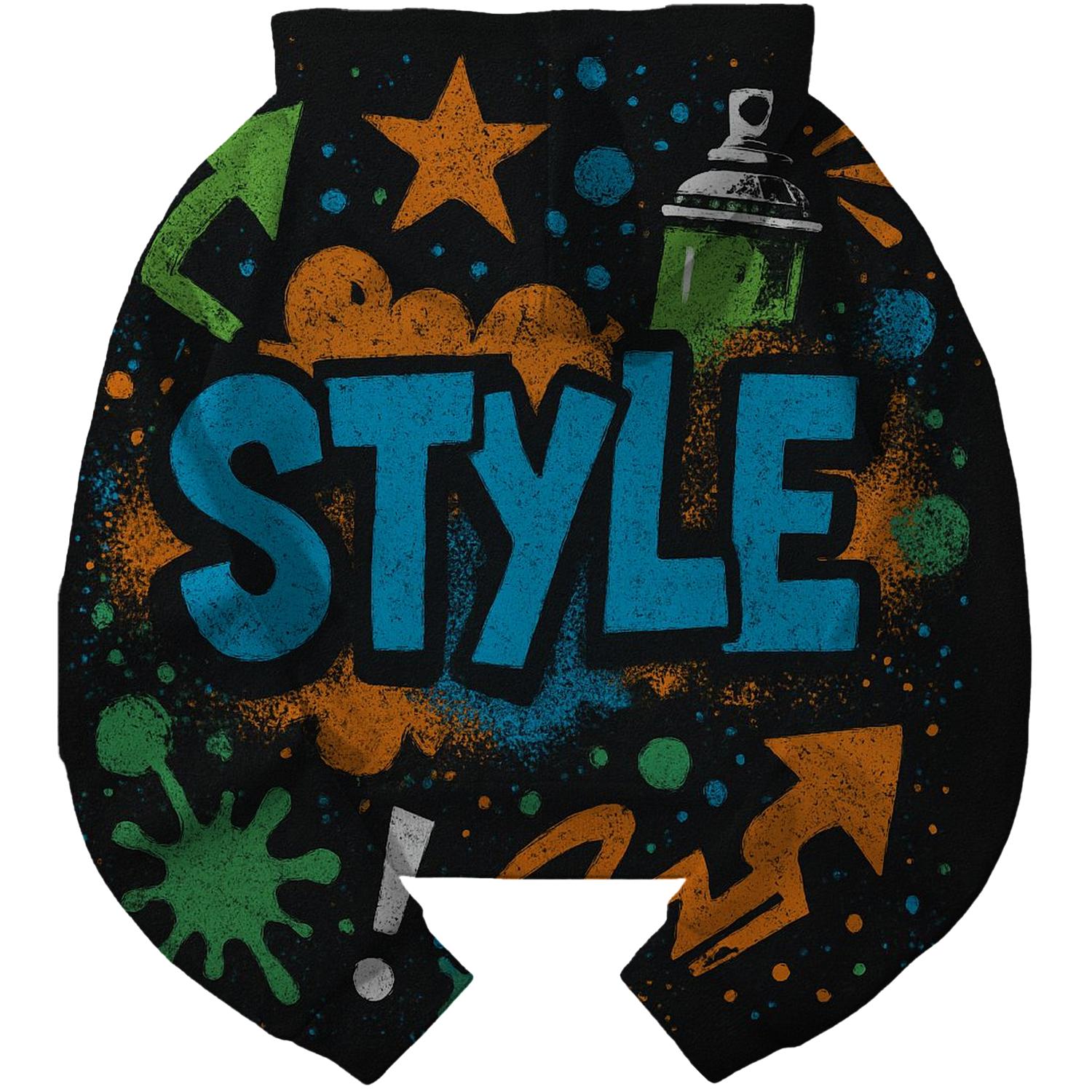 Graffiti Dreams Cropped Hoodie