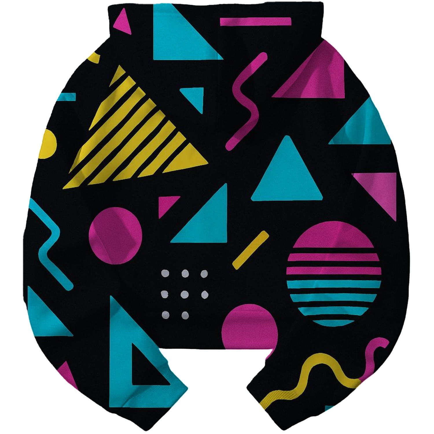 Geometric Fantasy Cropped Hoodie