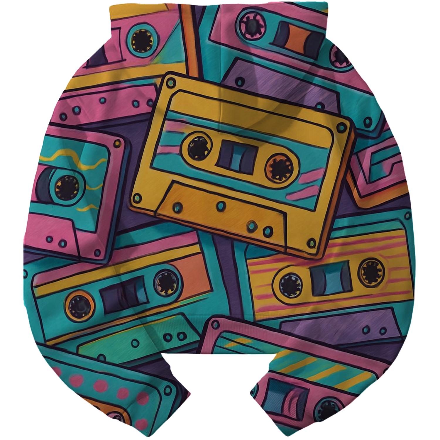 Cassette Love Cropped Hoodie