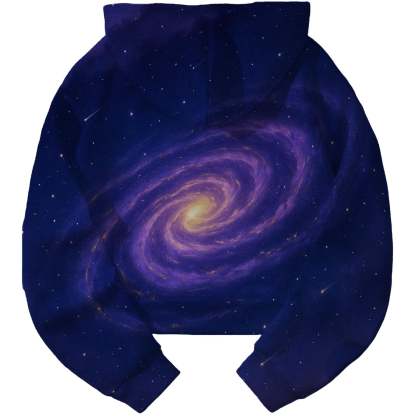 Galactic Tapestry Cropped Hoodie