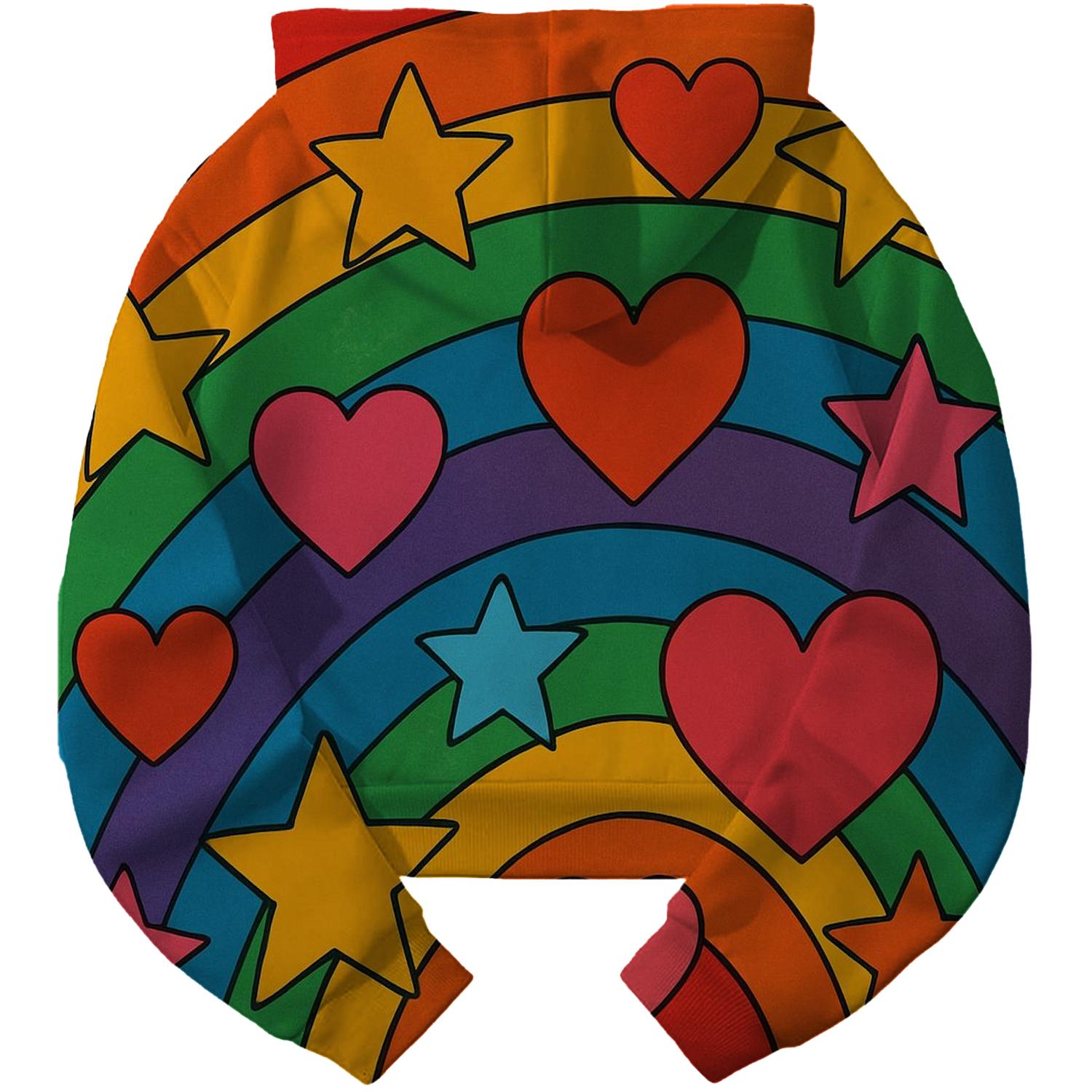 Radical Rainbow Retro Hoodie