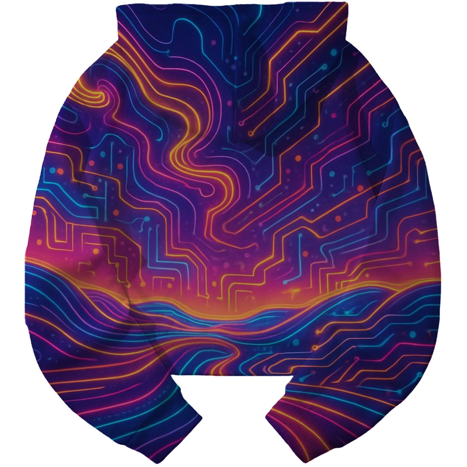 Electric Dreams Rewind Cropped Hoodie