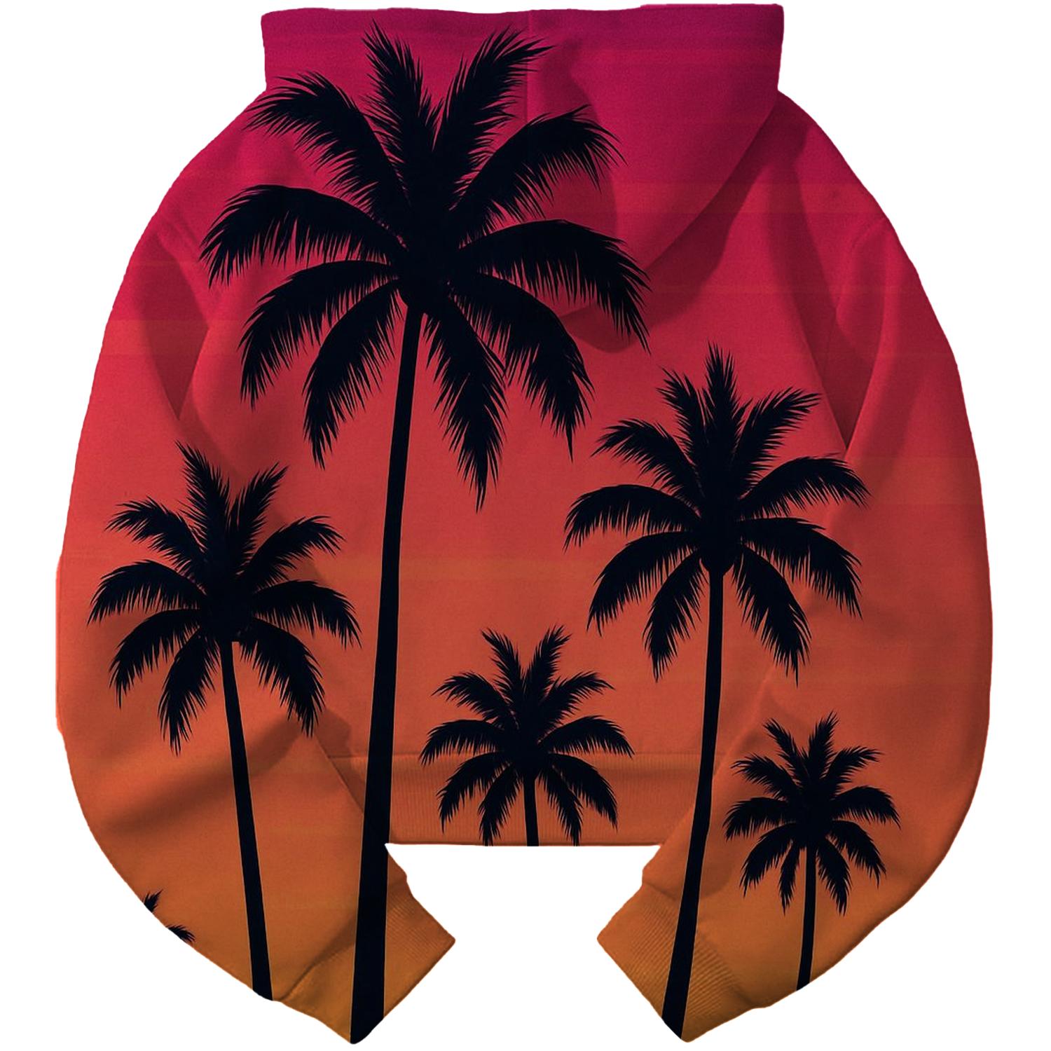 Miami Vice Vibes Cropped Hoodie