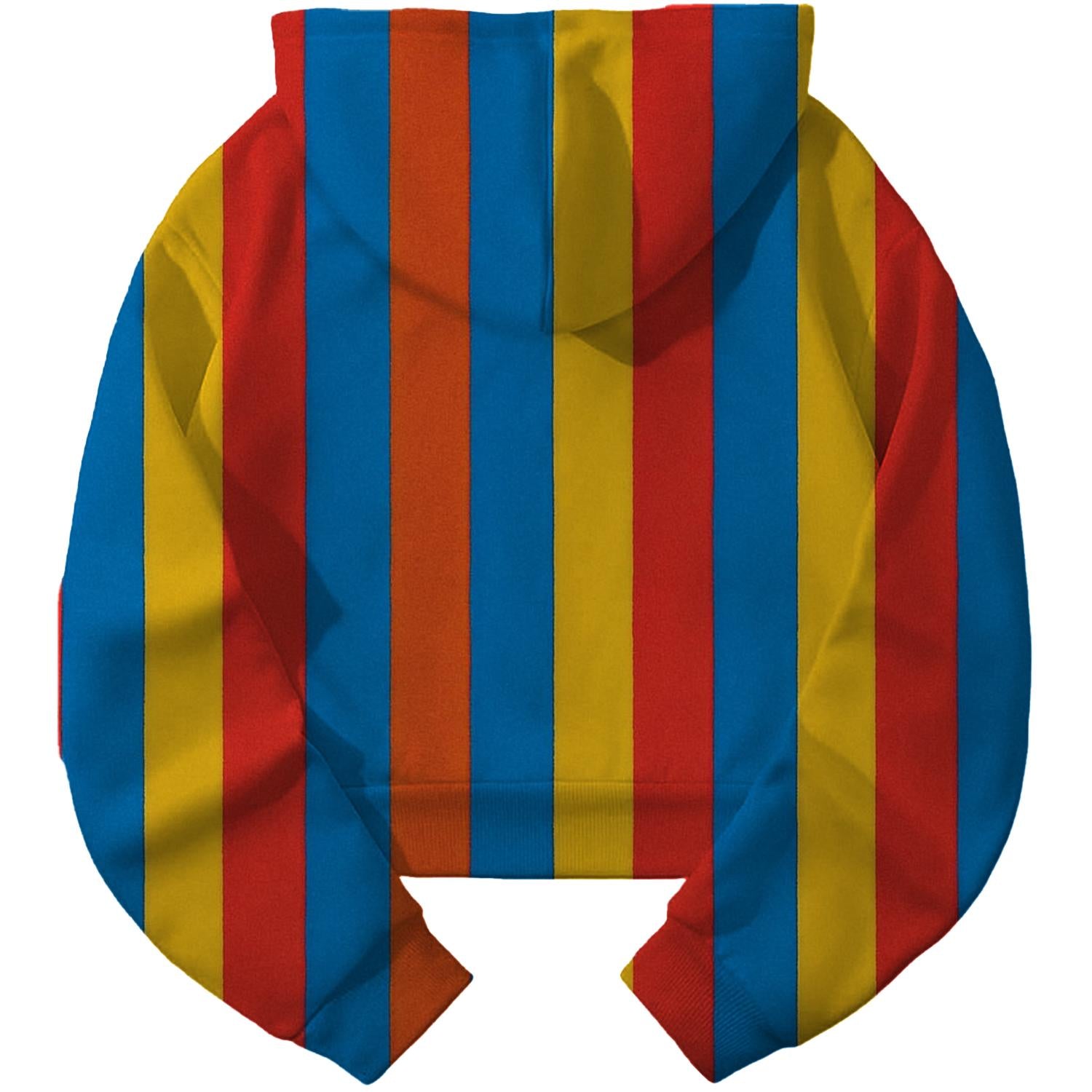 Bold Stripes Cropped Hoodie