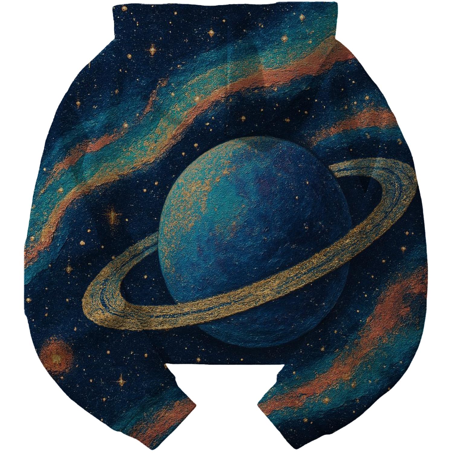 Galactic Mirage Cropped Hoodie