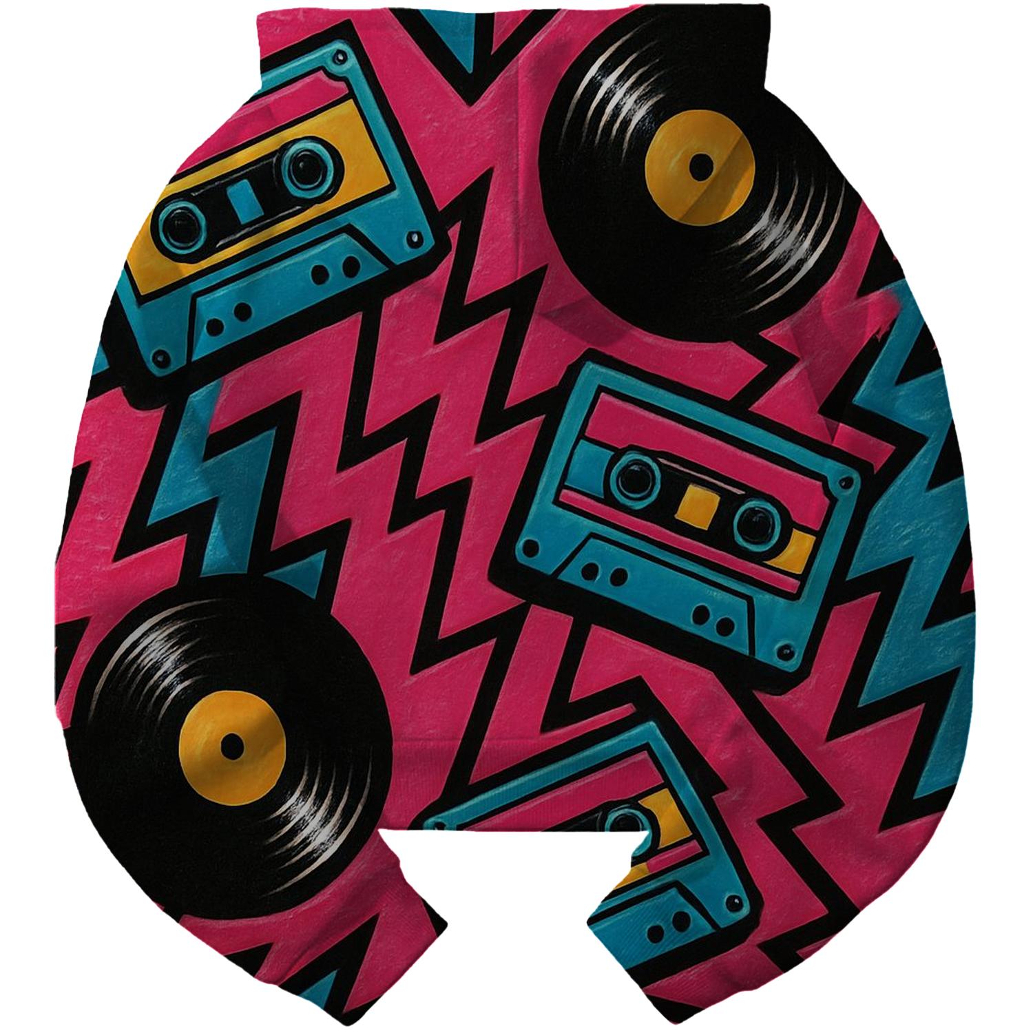 Electric Vibes Cropped Hoodie