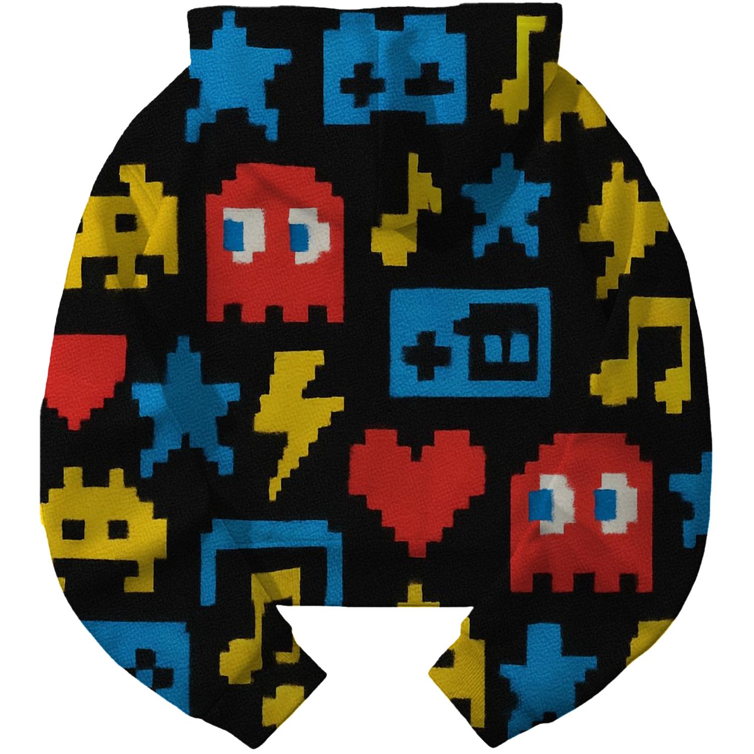 Pixel Art Playground Cropped Hoodie