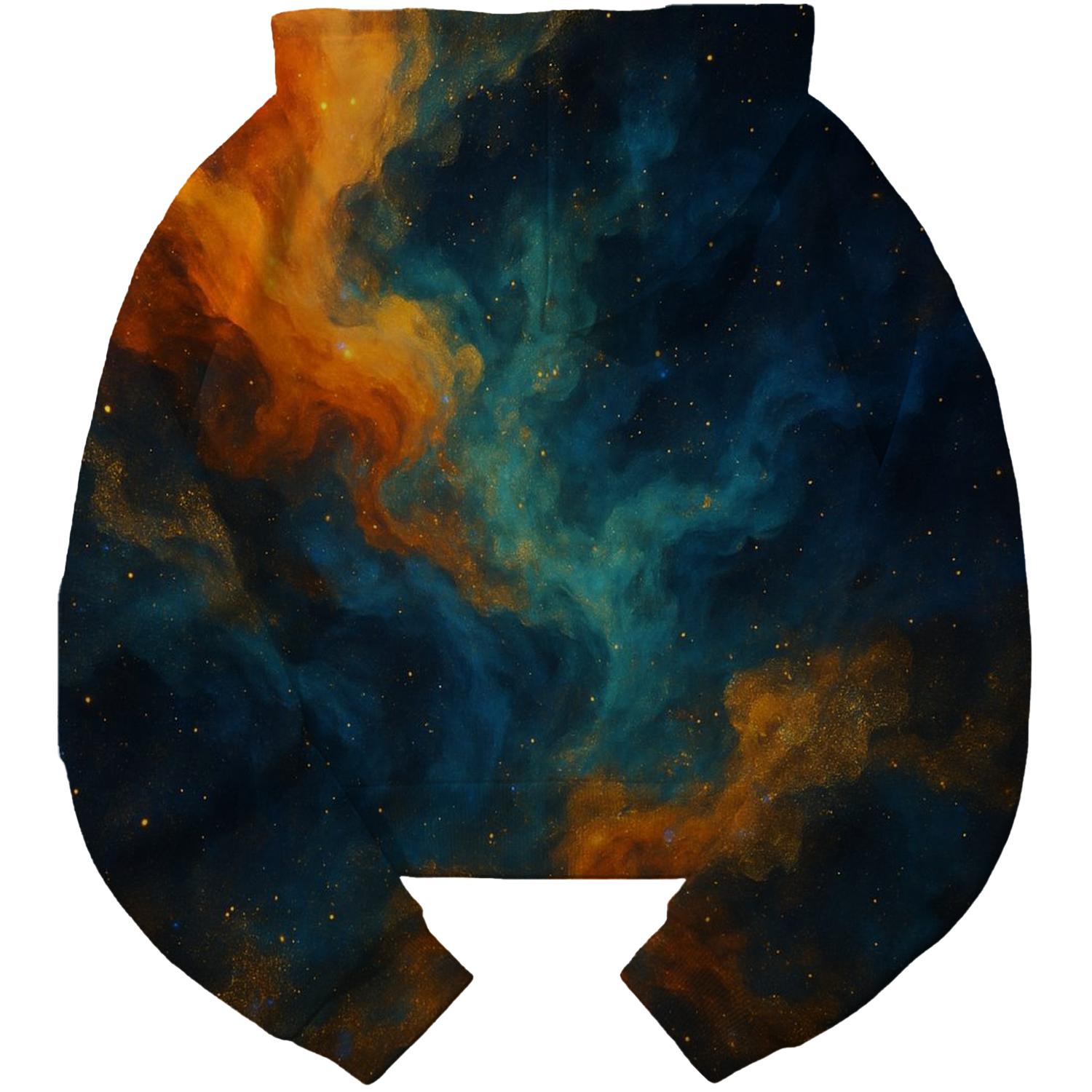Nebula Kaleidoscope Cropped Hoodie