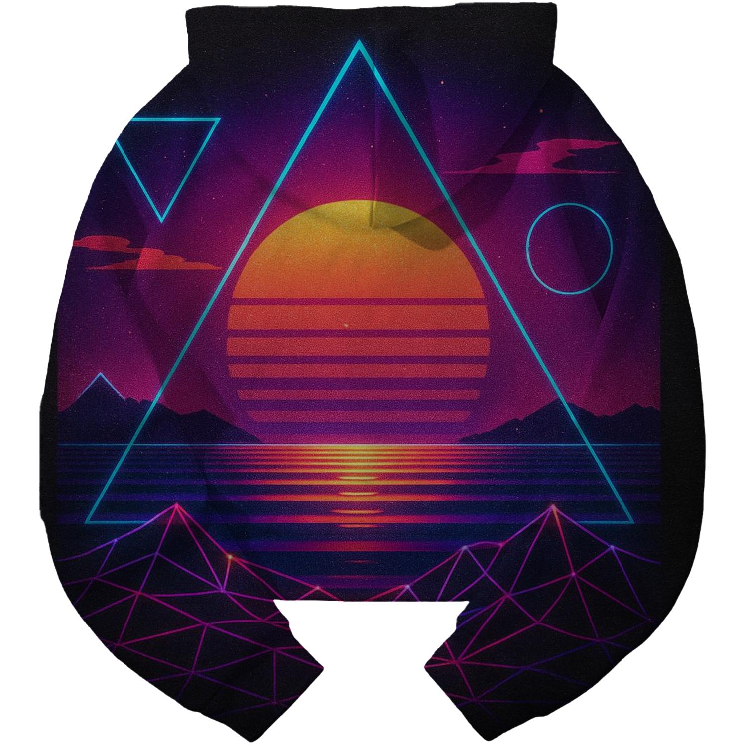 Synthwave Dreams Cropped Hoodie