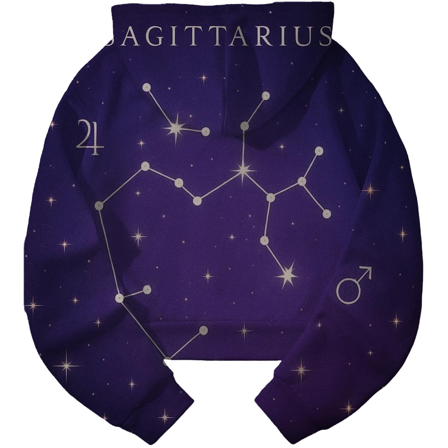 Retro Sagittarius Star Map Hoodie