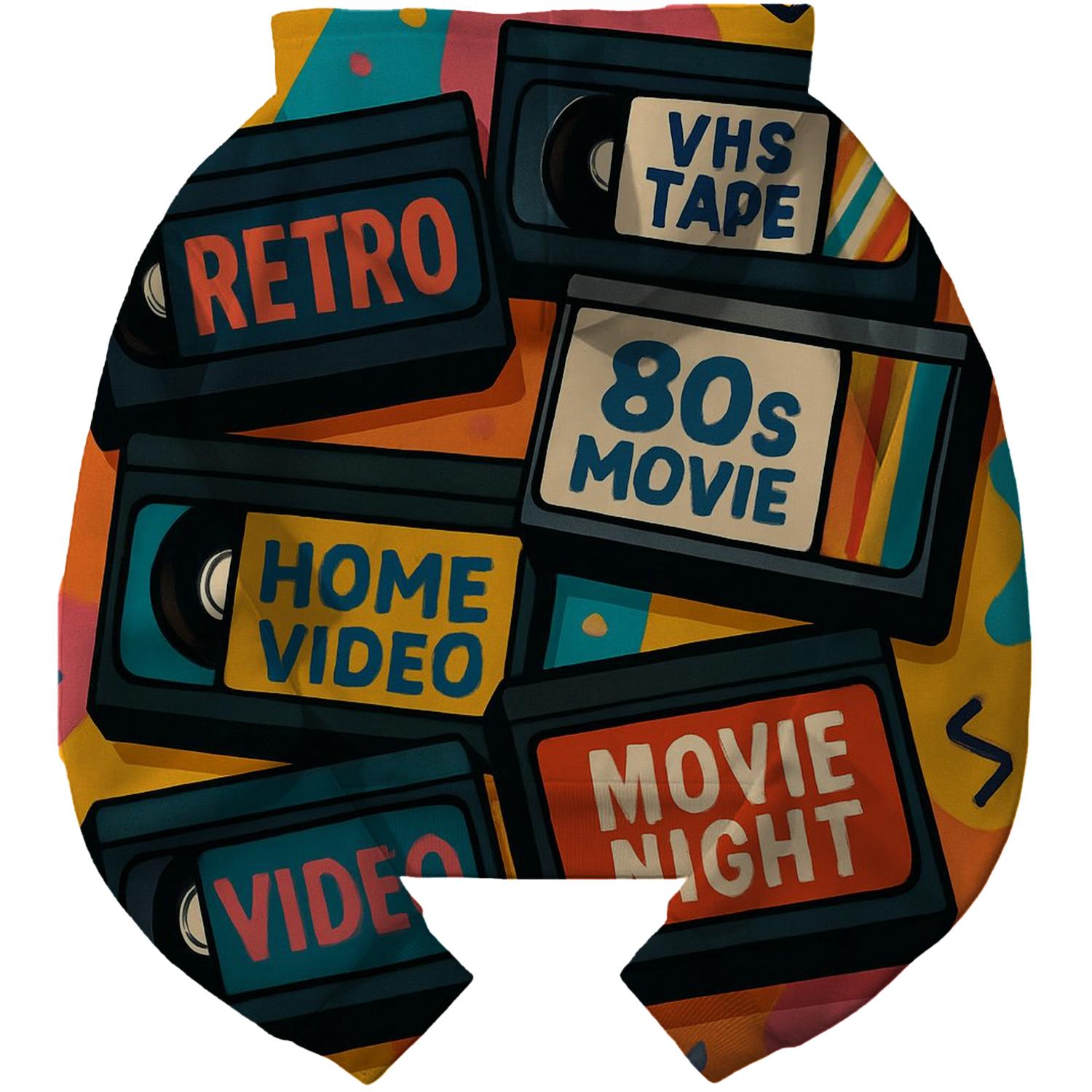 VHS Tape Throwback Cropped Hoodie