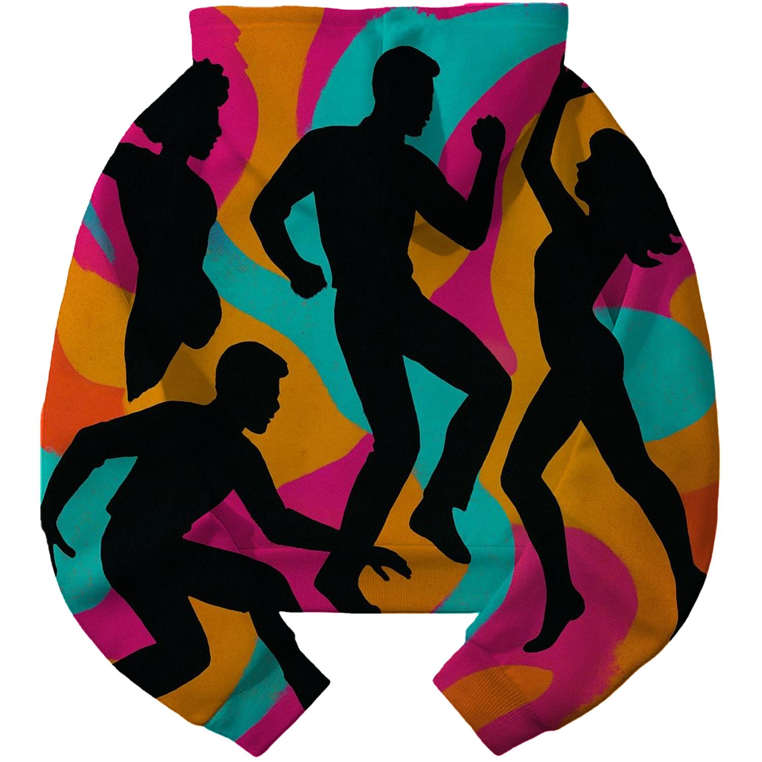 Dancing Shadows Cropped Hoodie