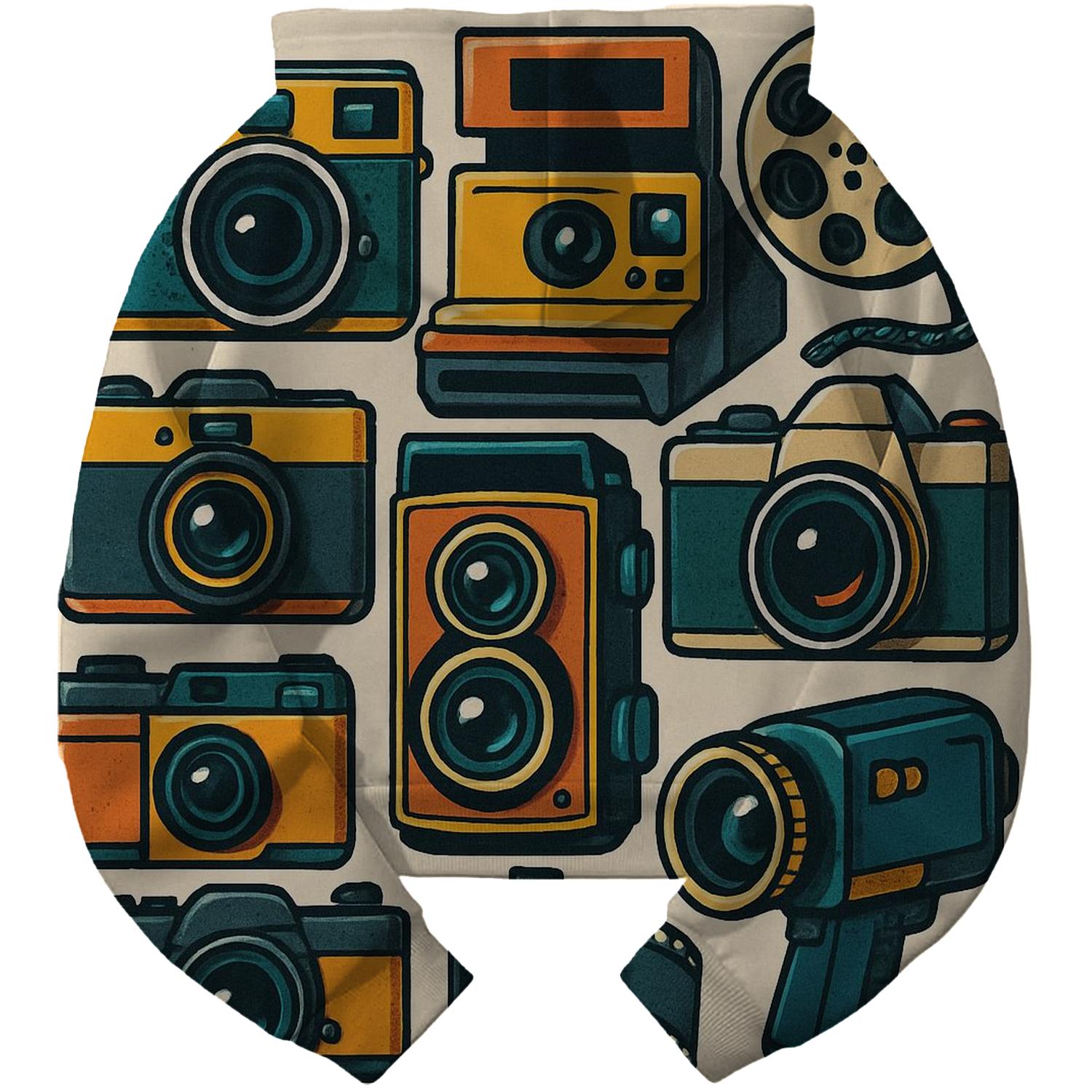 Vintage Camera Collage Hoodie