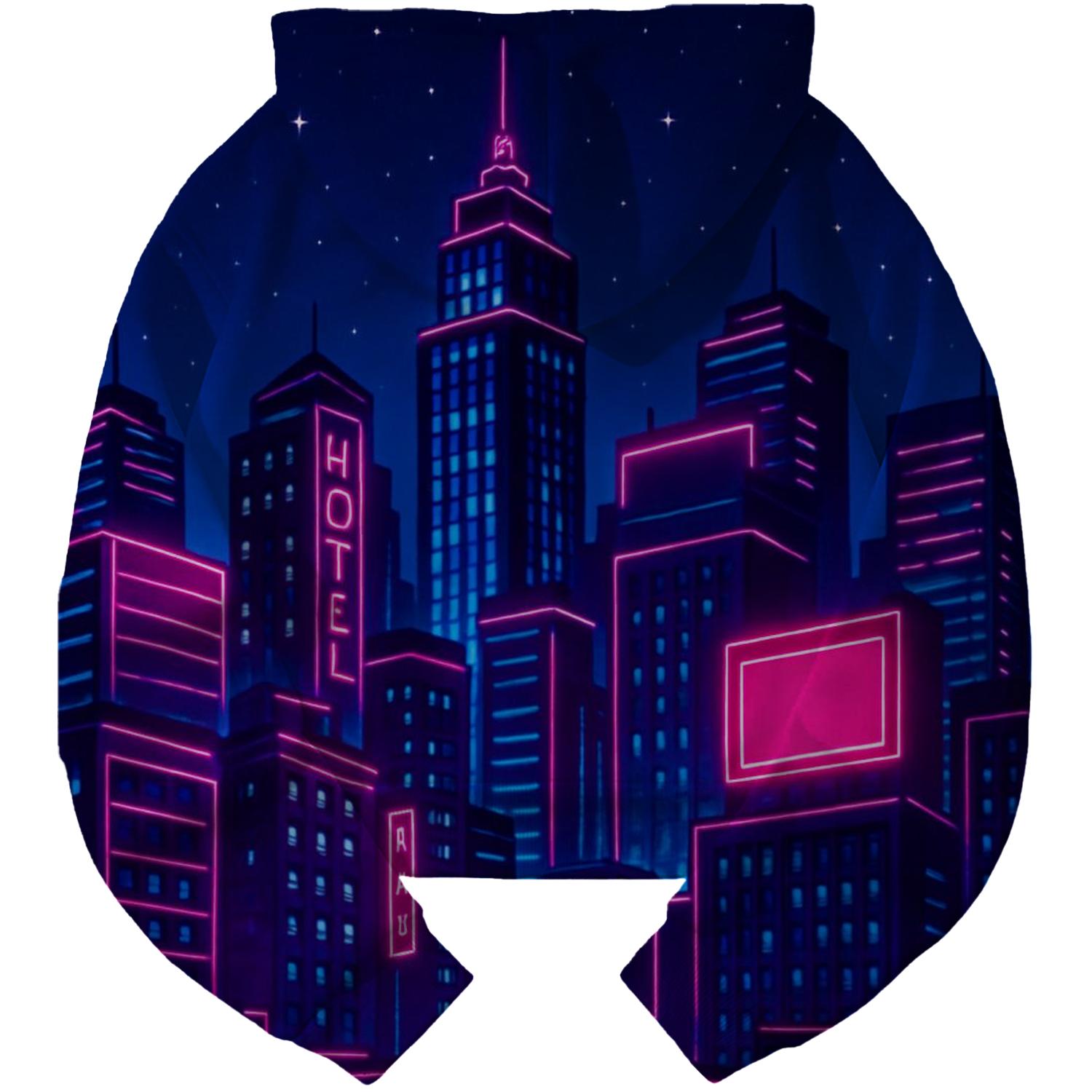 Electric Dream City Cropped Hoodie