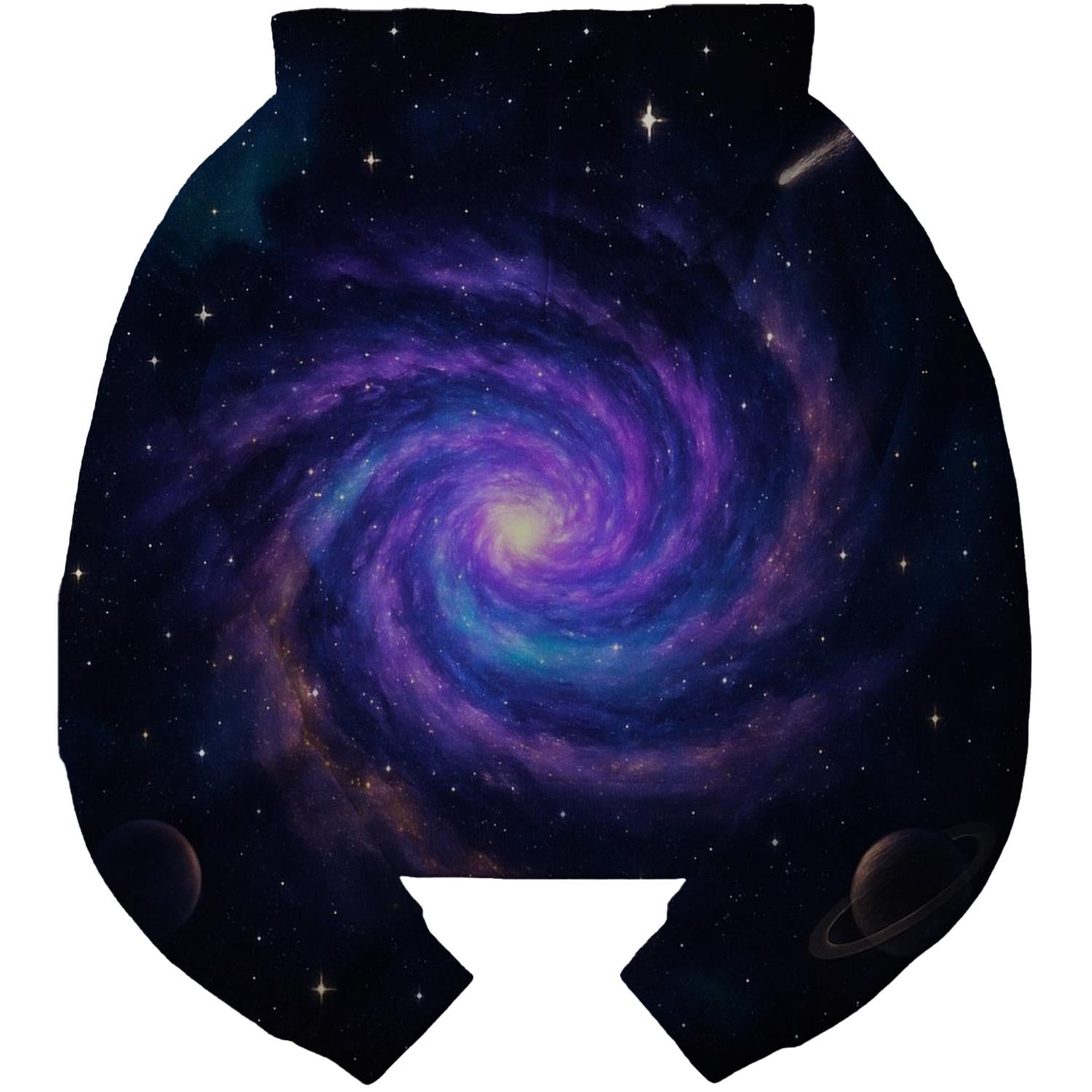 Celestial Harmony Cropped Hoodie