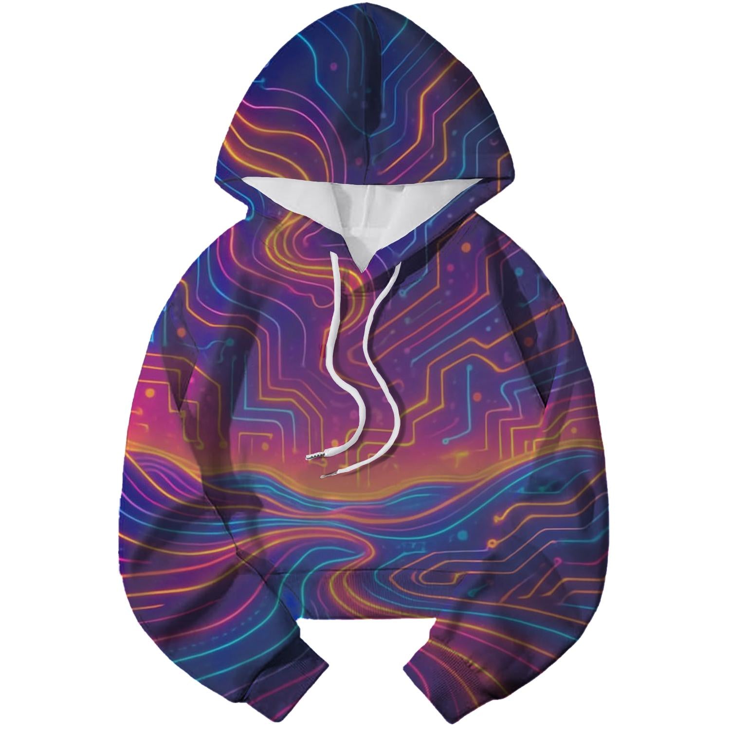 Electric Dreams Rewind Cropped Hoodie