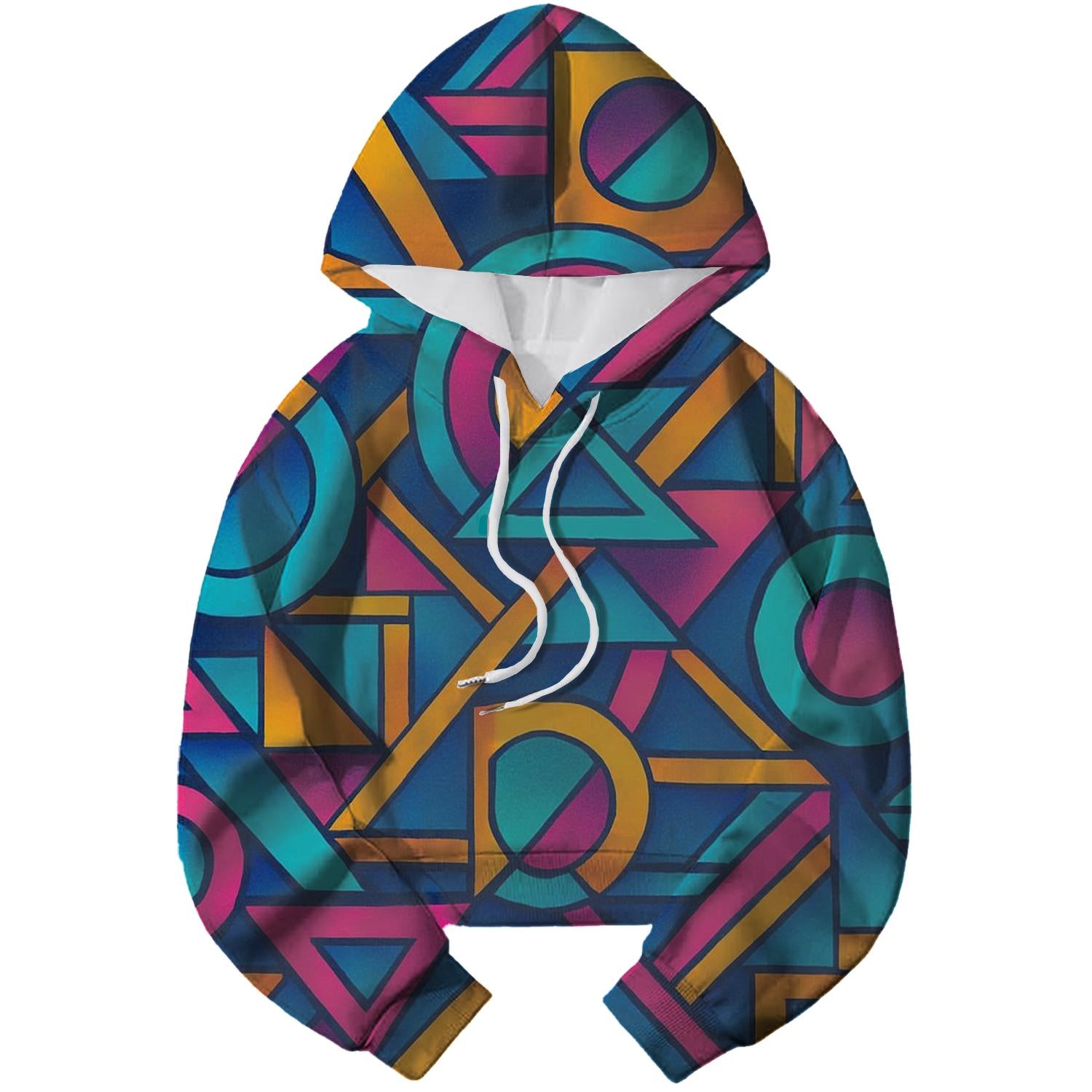 Electric Pop Geometry Hoodie